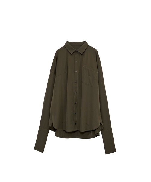 Nora Lily elle(ノラリリーエル)の「【Nora Lily】「elle」Back Balloon Shirts(シャツ/ブラウス・レディース・ホワイト/ブラック/カーキ・FREE)」の4枚目の写真