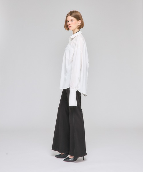 Nora Lily elle(ノラリリーエル)の「【Nora Lily】「elle」Back Balloon Shirts(シャツ/ブラウス・レディース・ホワイト/ブラック/カーキ・FREE)」の11枚目の写真