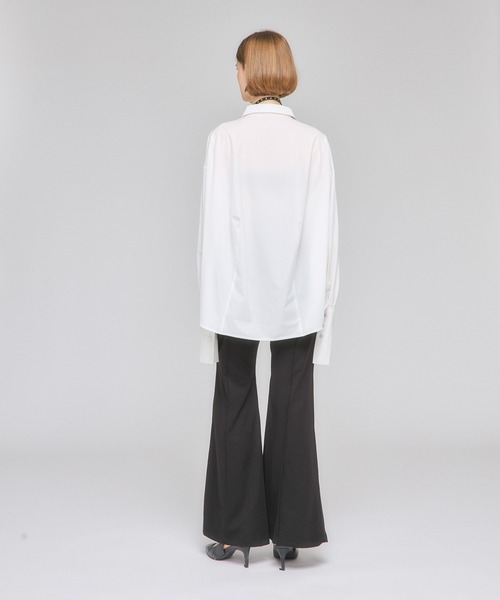 Nora Lily elle(ノラリリーエル)の「【Nora Lily】「elle」Back Balloon Shirts(シャツ/ブラウス・レディース・ホワイト/ブラック/カーキ・FREE)」の12枚目の写真