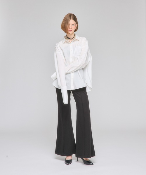 Nora Lily elle(ノラリリーエル)の「【Nora Lily】「elle」Back Balloon Shirts(シャツ/ブラウス・レディース・ホワイト/ブラック/カーキ・FREE)」の13枚目の写真