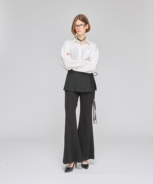 Nora Lily elle(ノラリリーエル)の「【Nora Lily】「elle」Back Balloon Shirts(シャツ/ブラウス・レディース・ホワイト/ブラック/カーキ・FREE)」の15枚目の写真