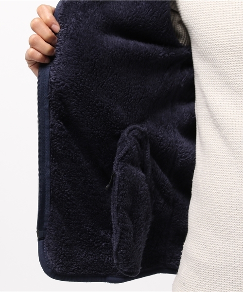 OUTLET(アウトレット)の「【WHO'S WHO gallery】両面ボアZIPカーデ(カーディガン/ボレロ・メンズ・ネイビー/アイボリー/グレー・LARGE)」の10枚目の写真
