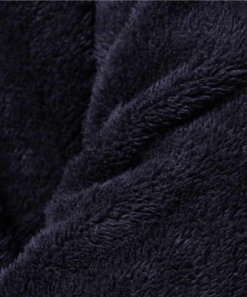 OUTLET(アウトレット)の「【WHO'S WHO gallery】両面ボアZIPカーデ(カーディガン/ボレロ・メンズ・ネイビー/アイボリー/グレー・LARGE)」の11枚目の写真