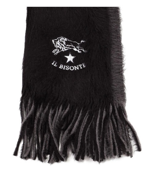 IL BISONTE（イルビゾンテ）の「IL BISONTE / マフラー / 2025 AUTUMN WINTER（マフラー・レディース・ライトベージュ/ブラック・FREE）」の4枚目の写真