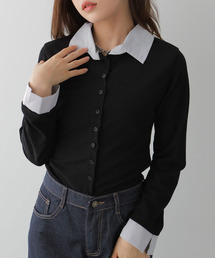 VIVID LADY | シャツレイヤード風トップス(カーディガン/ボレロ)