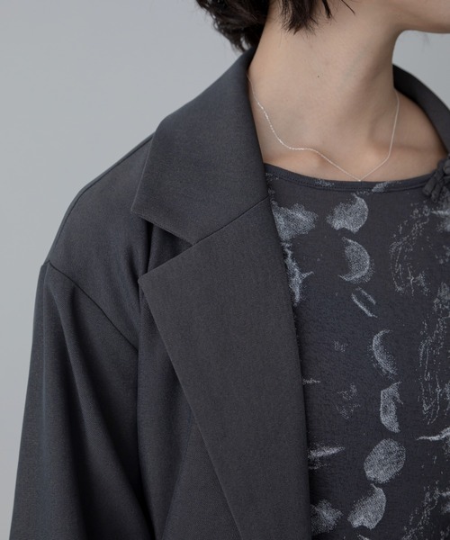 VACANCY（ヴァカンシー）の「チャイナボタンオーバージャケット/SETUP（テーラードジャケット・レディース・チャコールグレー/ブラック・FREE）」の16枚目の写真