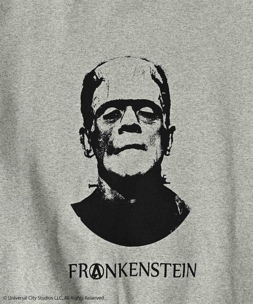 ADAM PATEK（アダムパテック）の「ADAMPATEK/Frankenstein portrait crewneck/フランケンシュタイン肖像画プリントコラボスウェット(AP2524020)（スウェット・レディース・ブラック/杢グレー・1/2）」の10枚目の写真