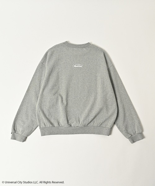 ADAM PATEK（アダムパテック）の「ADAMPATEK/Frankenstein portrait crewneck/フランケンシュタイン肖像画プリントコラボスウェット(AP2524020)（スウェット・レディース・ブラック/杢グレー・1/2）」の4枚目の写真