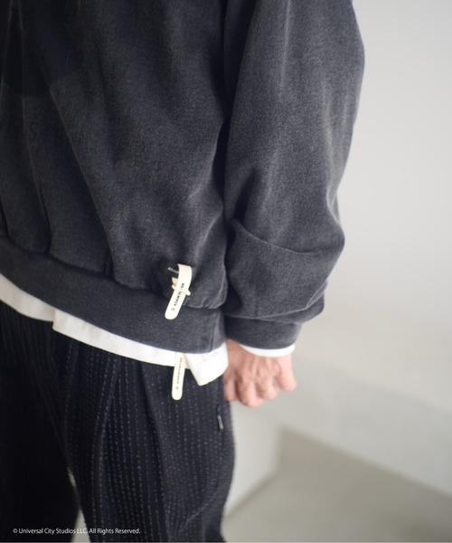 ADAM PATEK（アダムパテック）の「ADAMPATEK/Frankenstein portrait crewneck/フランケンシュタイン肖像画プリントコラボスウェット(AP2524020)（スウェット・レディース・ブラック/杢グレー・1/2）」の9枚目の写真