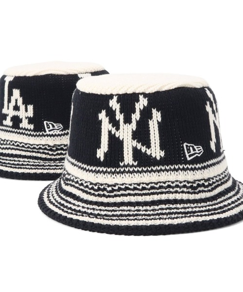 NEW ERA（ニューエラ）の「ニューエラ ニットバケットハット MLB ONSPOTZ別注（ハット・メンズ・ブラック系/ブラック・M/L）」の2枚目の写真