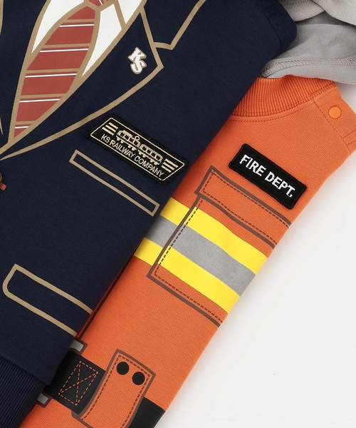 kladskap（クレードスコープ）の「なりきりパーカ（パーカー・キッズ・ネイビー/オレンジ・100cm/110cm/130cm/90cm/120cm）」の6枚目の写真