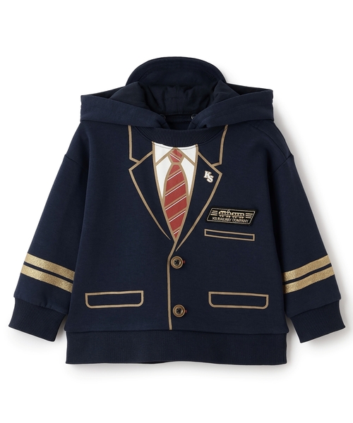 kladskap（クレードスコープ）の「なりきりパーカ（パーカー・キッズ・ネイビー/オレンジ・100cm/110cm/130cm/90cm/120cm）」の11枚目の写真