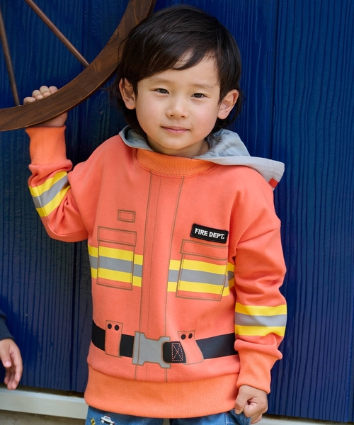 kladskap（クレードスコープ）の「なりきりパーカ（パーカー・キッズ・ネイビー/オレンジ・100cm/110cm/130cm/90cm/120cm）」の14枚目の写真