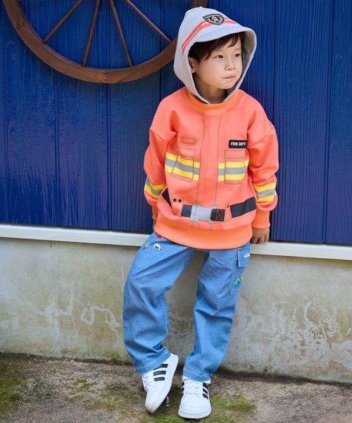 kladskap（クレードスコープ）の「なりきりパーカ（パーカー・キッズ・ネイビー/オレンジ・100cm/110cm/130cm/90cm/120cm）」の16枚目の写真