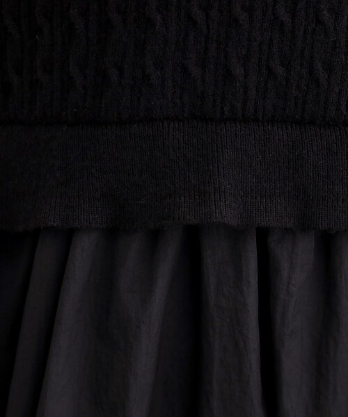 grove(グローブ)の「【時短コーデ】ポロニットドッキングワンピース(ワンピース・レディース・グレー系4/ネイビー系4/ブラック系4・02/03/01/04/05)」の19枚目の写真