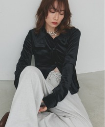 ad thie（アドティエ）の「コンパクト ベロアシャツ（シャツ/ブラウス・レディース）」