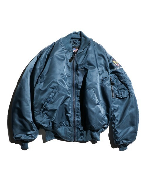 MILITARY(ミリタリー)の「U.S MILITARY/ユーエスミリタリー GREENBRIER 1952 MA-1 US MADE グリーンブライアー1952MA-1(MA-1・メンズ・オリーブ/ネイビー・LARGE)」の2枚目の写真