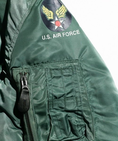 MILITARY(ミリタリー)の「U.S MILITARY/ユーエスミリタリー GREENBRIER 1952 MA-1 US MADE グリーンブライアー1952MA-1(MA-1・メンズ・オリーブ/ネイビー・LARGE)」の3枚目の写真