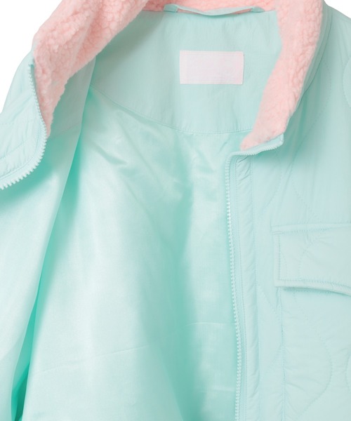 Candy Stripper（キャンディストリッパー）の「SWITCHED BOA ジャケット（ダウンジャケット/コート・レディース・ブラック/エメラルド/アイボリー・FREE）」の18枚目の写真