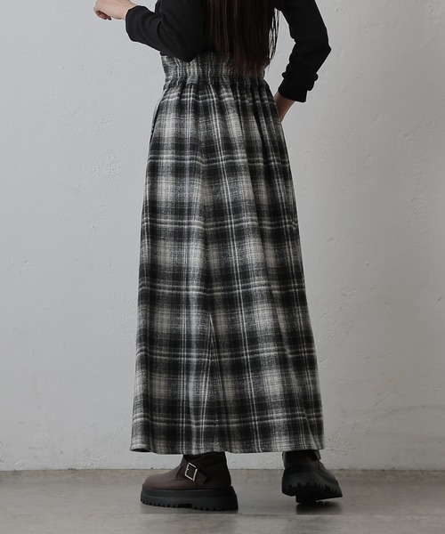 COLONY 2139（コロニートゥーワンスリーナイン）の「起毛チェックフレアスカート（スカート・レディース・ブラック/ブラウン・FREE）」の11枚目の写真