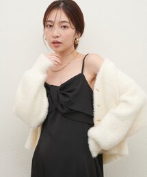 natural couture(ナチュラルクチュール)の【WEB限定】〈osono〉ねじりリボンキャミワンピース(ワンピース)