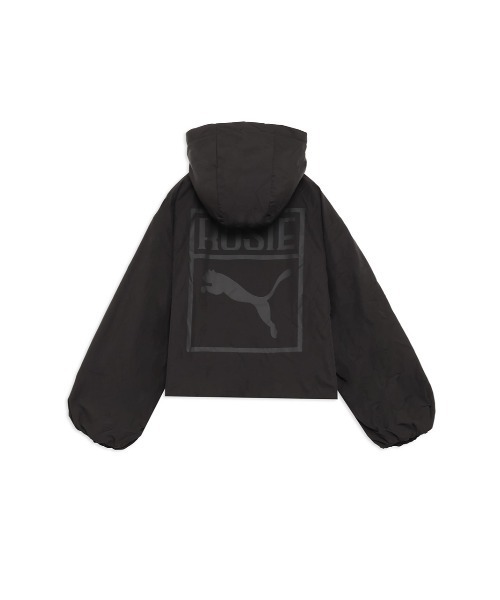 PUMA(プーマ)の「ウィメンズ PUMA x ROSE オーバーサイズ ハーフジップ ジャケット(ブルゾン・レディース・ブラック・SMALL)」の2枚目の写真