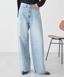 earth music&ecology | セルフカットワイドデニムパンツ(デニムパンツ)