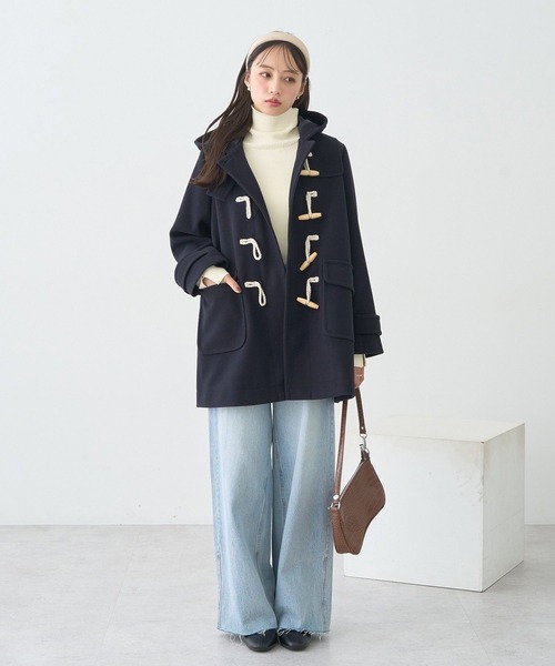 セール】セルフカットワイドデニムパンツ（デニムパンツ）｜earth