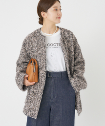 IÉNA ノーカラージャケット VERMEIL par iena ジャケット ノーカラージャケット ドライ