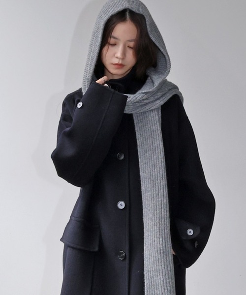 リバーステンカラーロングコート　ブラウン　Sサイズ ステンカラーリバーコート(コート)｜アウター｜LILY BROWN（リリー