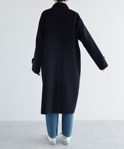 セール】リバーステンカラーロングコート（ステンカラーコート）｜ANME