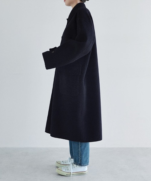 セール】リバーステンカラーロングコート（ステンカラーコート）｜ANME
