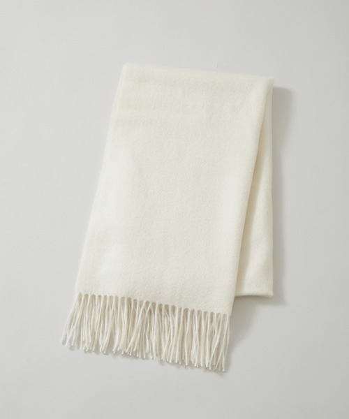 NANO universe（ナノユニバース）の「カシミヤストール（ストール/ショール・レディース・オフホワイト/ライトグレー/モカ・F）」の5枚目の写真