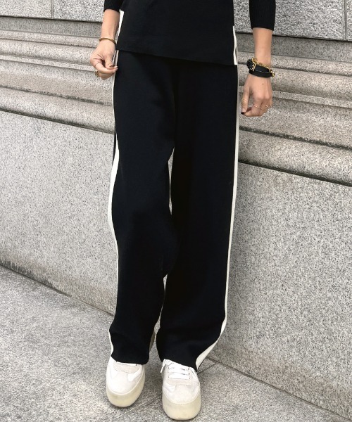 JENNE(ジェンヌ)の「ウールサイドラインニットパンツ(その他パンツ・レディース・グレー/ブラック/モカ・SMALL/LARGE/MEDIUM)」の15枚目の写真