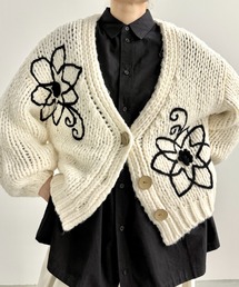 Libra Cue | フラワー刺繍オーバーカーディガン(カーディガン/ボレロ)