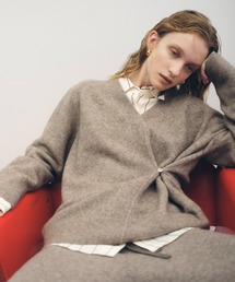 ADAM ET ROPE' | LINEAPIU ヤクMIX Vネックプルオーバー(ニット/セーター)