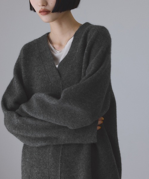 LINEAPIU ヤクMIX Vネックプルオーバー（ニット/セーター）｜ADAM ET