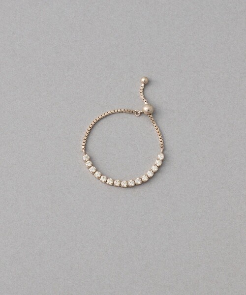 ete ラインストーンチェーンリング B サイズM ラインストーン] チェーンリング（リング）｜ete（エテ）の