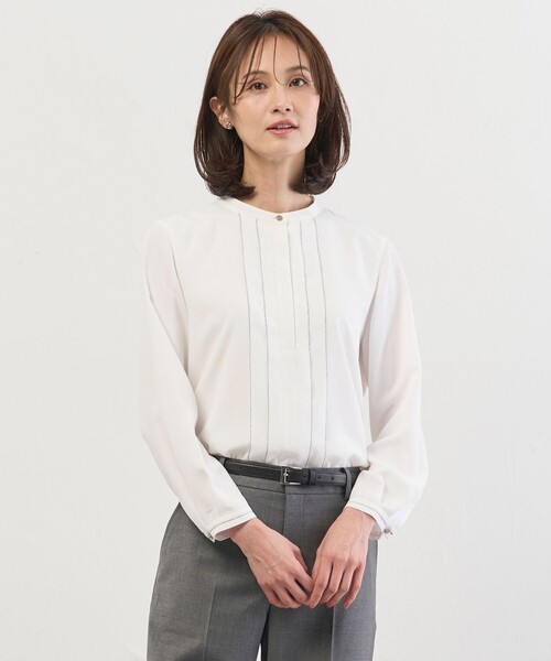 J.PRESS(ジェイプレス)の「シュノワデシン カットソー(Tシャツ/カットソー・レディース・ホワイト系・MEDIUM/LARGE)」の1枚目の写真