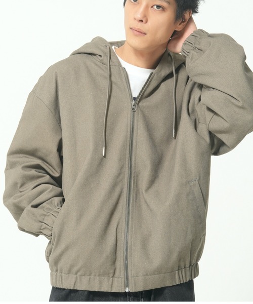 CORISCO(コリスコ)の「ダック薄中綿フードブルゾン(M1)(ブルゾン・メンズ・キャメル/ブラック/カーキ・LARGE/MEDIUM/X-LARGE)」の1枚目の写真