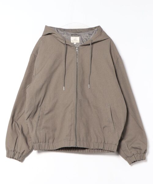 CORISCO(コリスコ)の「ダック薄中綿フードブルゾン(M1)(ブルゾン・メンズ・キャメル/ブラック/カーキ・LARGE/MEDIUM/X-LARGE)」の4枚目の写真