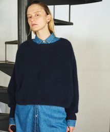 Rouge vif | フォックスウールクロップドボレロプルオーバー(ニット/セーター)