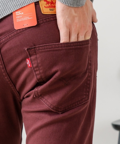 Levi's(リーバイス)の「【LEVI'S/リーバイス】502 軽量保温 WARM カラーパンツ(チノパンツ・メンズ・ブラック/ワイン/カーキ・34inch/30inch/28inch/31inch/33inch/36inch/29inch/32inch)」の3枚目の写真