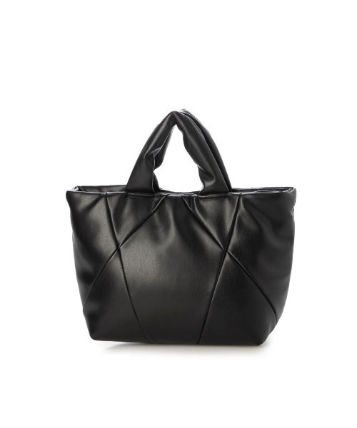 CACHELLIE(カシェリエ)の「PU BONDING 2WAY TOTE(ショルダーバッグ・レディース・グレー/ブラック・FREE)」の3枚目の写真