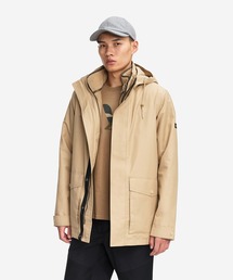 AIGLE（エーグル）の「透湿 防水 防風 ミリタリーツイルフーデッドジャケット T-KIT / フード取り外し可（マウンテンパーカー）」