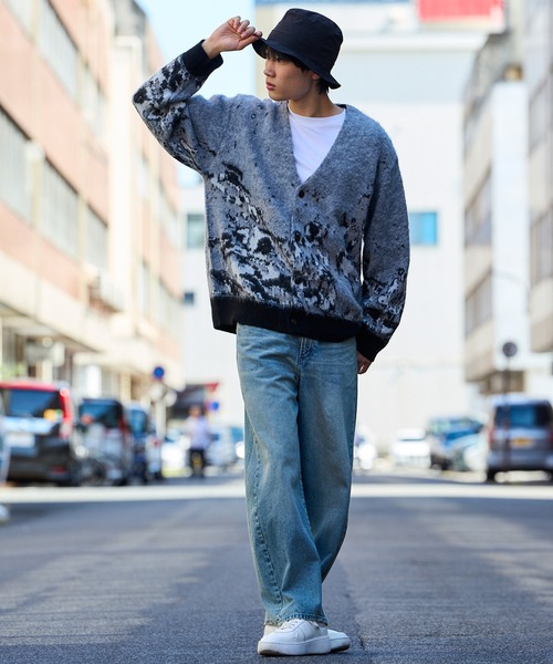 セール】【TETE SELECTION】モヘア混ジャガードニットカーディガン