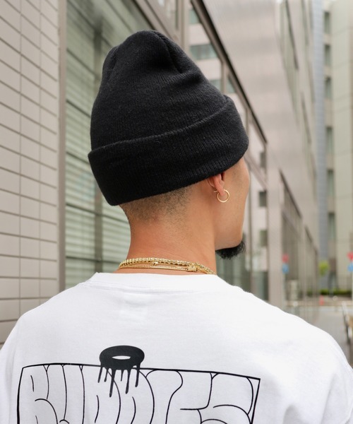B.I.D.（ビーアイディー）の「《Y2K　ニットキャップ ビーニー(BDS)（ニットキャップ/ビーニー・レディース・ブラック/ホワイト・FREE）」の5枚目の写真