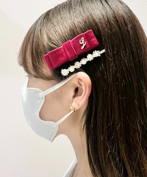 LAFARY（ラファリー）の「ビジューピン付きフラットリボン（ヘアピン）」