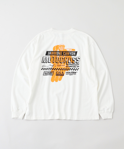 JOURNAL STANDARD(ジャーナルスタンダード)の「PALETTE Jawbone LS Tee(Tシャツ/カットソー・メンズ・ホワイト・MEDIUM/LARGE)」の2枚目の写真