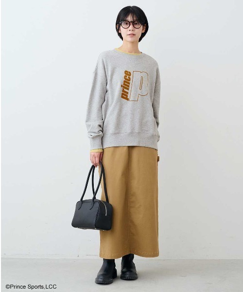 THREE FIFTY STANDARD(スリーフィフティースタンダード)の「【Prince】THREE FIFTY STANDARD別注 クルーネックのスウェットトップス(スウェット・レディース・杢グレー/チャコールグレー・M/L/LL/3L)」の6枚目の写真